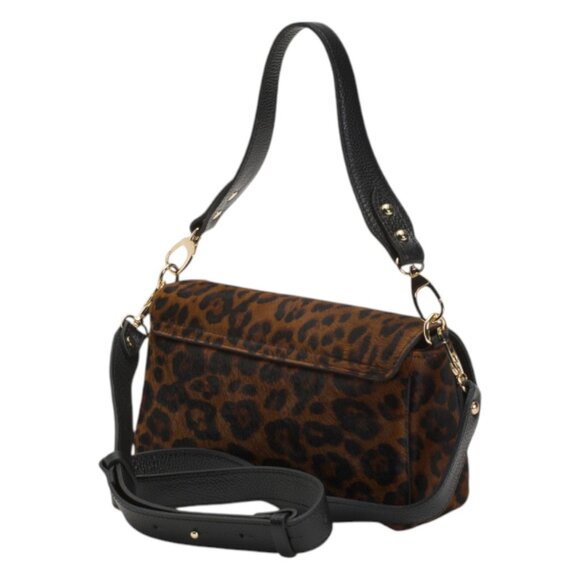 DIVINA FIRENZE Made In Italy Leather Baguette Crossbody - Picture 3 of 3